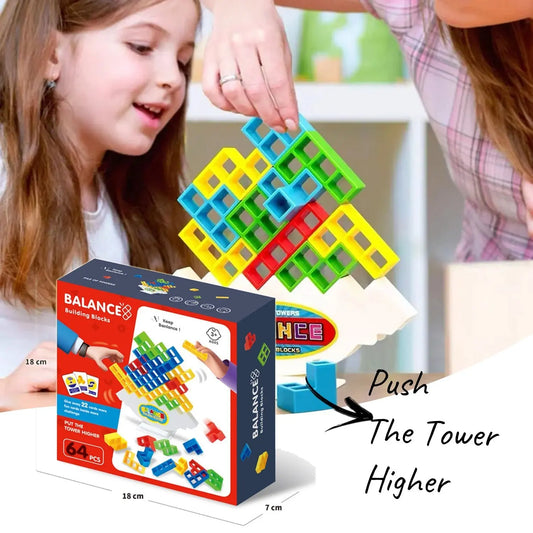 Balance Stacking Board Games Kids Adults Tower Block Toys For Family Parties Travel Games Boys Girls Puzzle Buliding Blocks Toy Vyntra shop