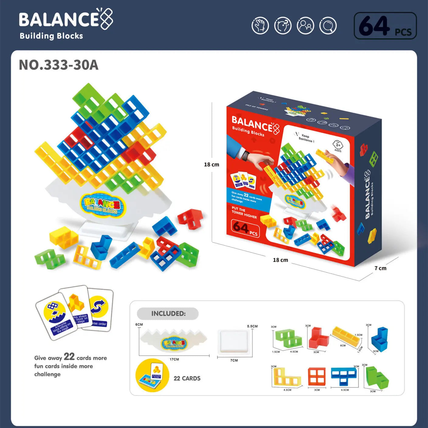 Balance Stacking Board Games Kids Adults Tower Block Toys For Family Parties Travel Games Boys Girls Puzzle Buliding Blocks Toy Vyntra shop