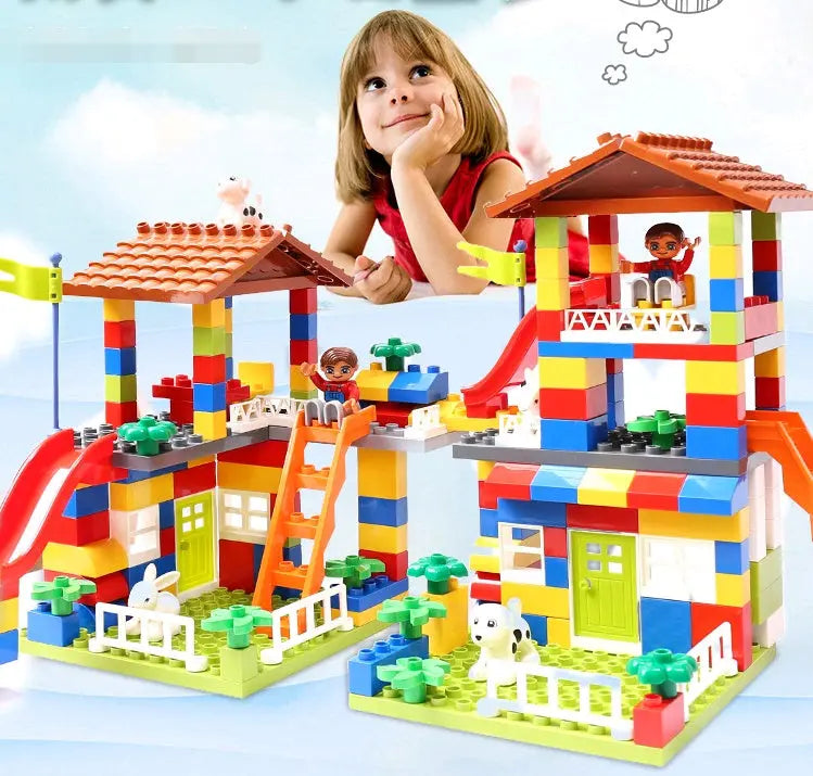 Children's puzzle building blocks, boys and girls, city baby, children's toys, early childhood toys Vyntra shop