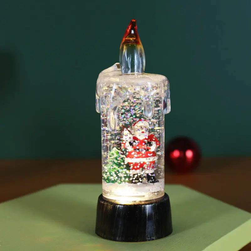 Christmas Decorations Candle Light Crystal Desktop Ornaments Vyntra shop